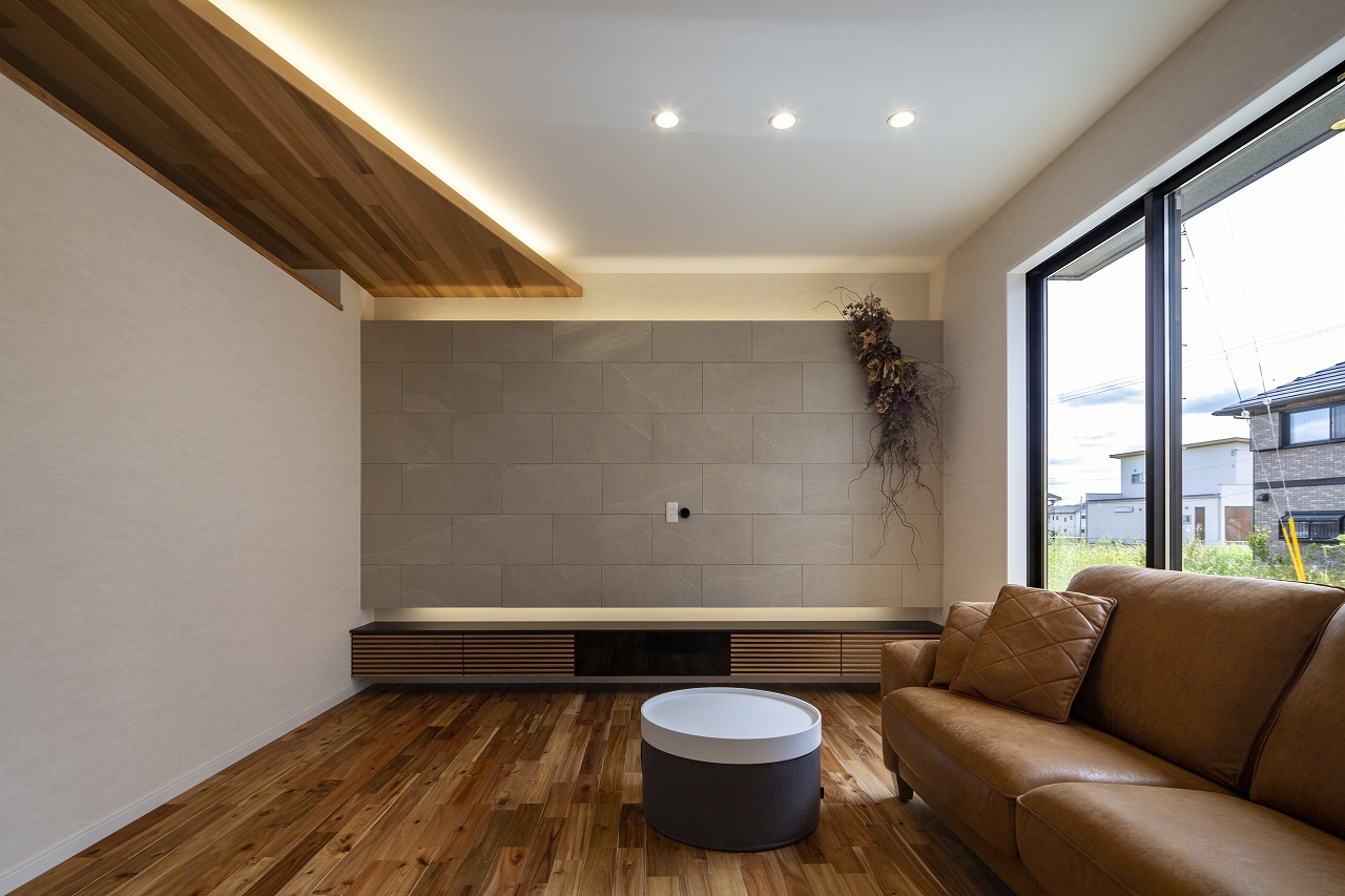 33坪の広がりのある家のLiving Room
