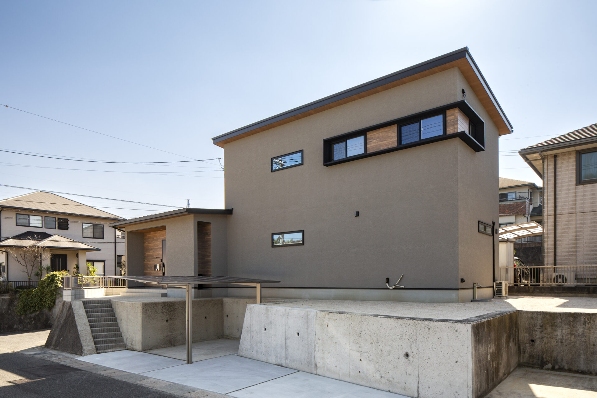 福山市の注文住宅｜今井住建の施工事例ギャラリー「窓のサッシはアクセントに」